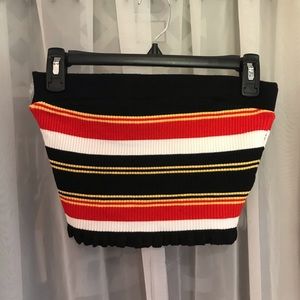 Horizontal Striped Tube Top